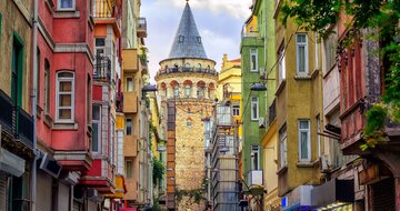 CK Turancar, Letecký poznávací zájazd, Turecko, Istanbul, panoráma mesta a veža Galata