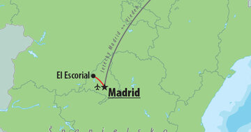 CK Turancar, Letecký poznávací zájazd, Španielsko, Madrid, mapa