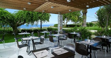 Hotel Elefteria - reštaurácia - letecký zájazd CK Turancar - Kréta, Agia Marina