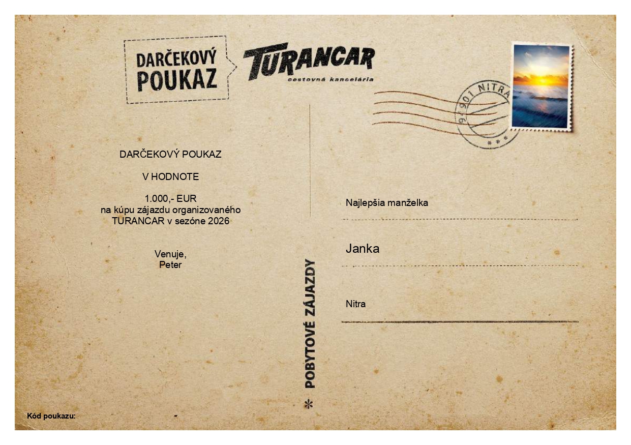 Darcekovy poukaz Pobytove zajazdy
