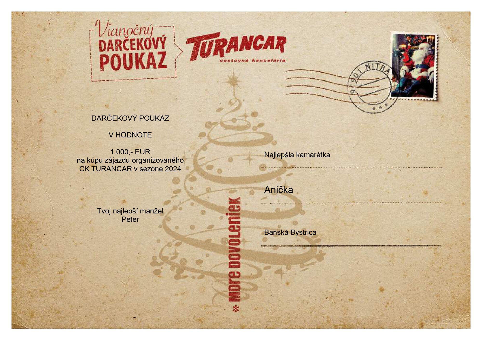 Dovolenka ako darček