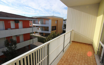 Apartmány Elios - balkón  - autobusová doprava CK Turancar - Taliansko, Bibione