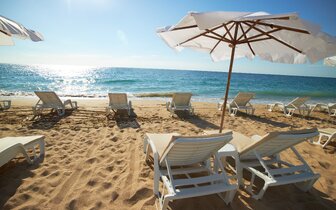 Hotel Bajkal - pláž - letecký zájazd CK Turancar - Bulharsko, Slnečné pobrežie
