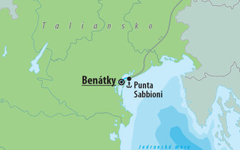 CK Turancar, Autobusový poznávací zájazd, Taliansko, Benátsky karneval, mapa