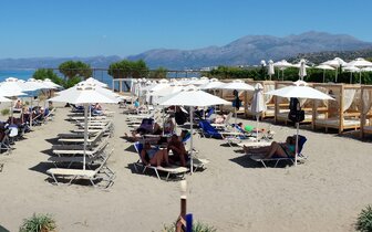 Hotel Silva beach - pláž - letecký zájazd CK Turancar - Kréta, Hersonissos