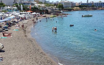 Hotel Silva beach - pláž - letecký zájazd CK Turancar - Kréta, Hersonissos