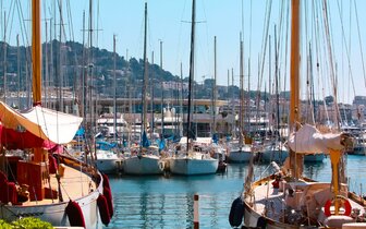 CK Turancar, autobusový poznávací zájazd, Provensálsko a francúzska riviéra, Cannes, prístav CK Turancar, autobusový poznávací zájazd, Provensálsko a francúzska riviéra, Cannes, prístav