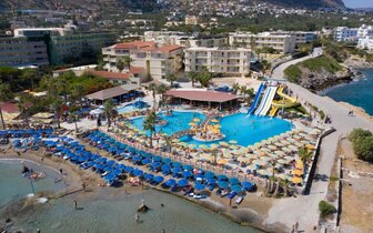 Hotel Eri Beach & Village - pláž - letecký zájazd CK Turancar - Kréta, Hersonissos