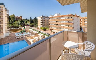 Hotel Amatista - výhľad na bazén - letecký zájazd CK Turancar - Španielsko, Lloret de Mar Hotel Amatista - výhľad na bazén - letecký zájazd CK Turancar - Španielsko, Lloret de Mar