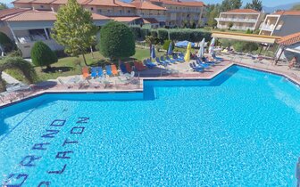 Hotel Grand Platon - bazén - letecký zájazd CK Turancar - Grécko, Olympská riviéra, Paralia Hotel Grand Platon - bazén - letecký zájazd CK Turancar - Grécko, Olympská riviéra, Paralia