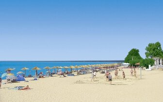 Hotel Grand Platon - pláž - letecký zájazd CK Turancar - Grécko, Olympská riviéra, Paralia Hotel Grand Platon - pláž - letecký zájazd CK Turancar - Grécko, Olympská riviéra, Paralia
