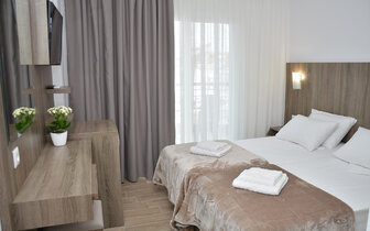 Hotel Poseidon - izba v novej časti - letecký zájazd CK Turancar - Grécko, Olympská riviéra, Paralia Hotel Poseidon - izba v novej časti - letecký zájazd CK Turancar - Grécko, Olympská riviéra, Paralia