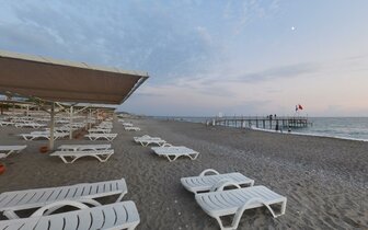 Hotel Club Turtas Beach - pláž - letecký zájazd CK Turancar - Turecko Konakli