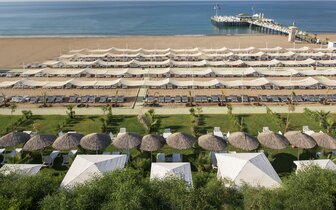 Hotel Delphin Imperial - pláž - letecký zájazd CK Turancar - Turecko, Lara