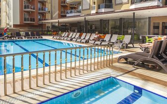 Kleopatra Ada Beach - bazény - letecký zájazd CK Turancar - Turecko, Alanya