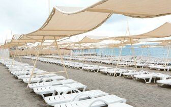 Insula Resort - pláž - letecký zájazd CK Turancar - Turecko, Konakli Insula Resort - pláž - letecký zájazd CK Turancar - Turecko, Konakli
