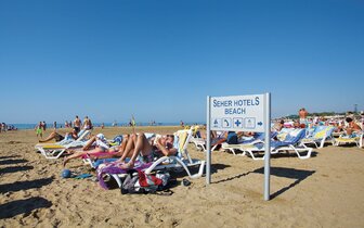 Seher Resort - pláž - letecký zájazd CK Turancar - Turecko, Evrenseki