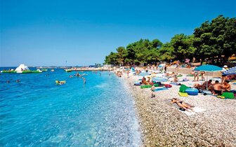 Hotel Delfin - pláž - CK Turancar - autobusový zájazd Chorvátsko, Istria, Poreč