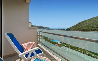 Hotel Narcis - výhľad z izby - autobusový zájazd CK Turancar - Chorvátsko, Istria, Rabac