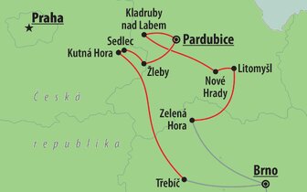 CK Turancar, autobusový poznávací zájazd, Česká Republika, České pamiatky UNESCO, mapa CK Turancar, autobusový poznávací zájazd, Česká Republika, České pamiatky UNESCO, mapa
