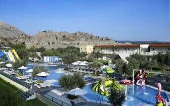 HOTEL KOLYMBIA STAR - bazén so šmýklavkami a detský bazén - letecký zájazd (Rodos, Kolymbia)