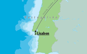 CK Turancar, Letecký poznávací zájazd, Portugalsko, Lisabon - portugalský labyrint, mapa CK Turancar, Letecký poznávací zájazd, Portugalsko, Lisabon - portugalský labyrint, mapa