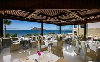 Hotel Porto Platanias Beach - reštaurácia - letecký zájazd CK Turancar - Kréta, Platanias