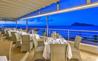 Hotel Porto Platanias Beach - á la carte reštaurácia - letecký zájazd CK Turancar - Kréta, Platanias