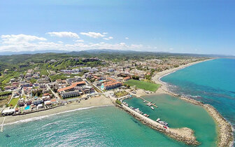 Hotel Porto Platanias Beach - letecký záber - letecký zájazd CK Turancar - Kréta, Platanias