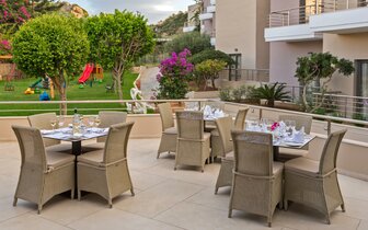 Porto Platanias Village - reštaurácia - letecký zájazd CK Turancar - Kréta, Chania