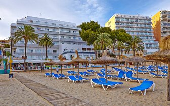 hotel Flamboyan Caribe - pláž - letecký zájazd od CK Turancar - Malorka, Magaluf