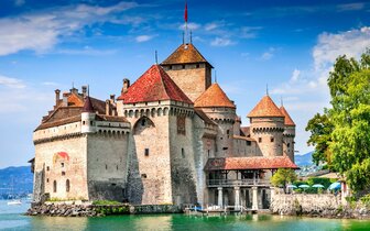 CK Turancar, autobusový poznávací zájazd, Švajčiarsky okruh, Ženevské jazero, hrad Chillon