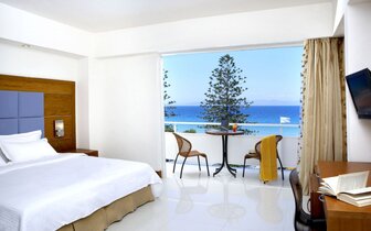 Hotel Sunshine Rhodes-double room sea view-letecký zájazd CK Turancar-Rodos