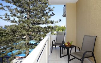 Hotel Sunshine Rhodes-výhľad z izby-letecký zájazd CK Turancar-Rodos