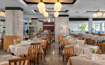 Hotel Virginia - reštaurácia - letecký zájazd CK Turancar - Rodos, Kallithea Hotel Virginia - reštaurácia - letecký zájazd CK Turancar - Rodos, Kallithea
