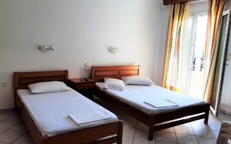 Apartmánový dom Stelios - interiér izby - zájazd autobusovou a individuálnou dopravou CK Turancar - Grécko, Olympská riviéra, Nei Pori
