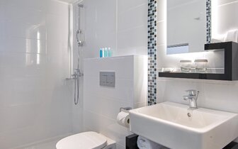 Hotel Semiramis - kúpeľňa - letecký zájazd CK Turancar - Rodos, Rodos