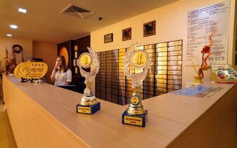 Plamena Palace - recepcia - letecký a autobusový zájazd CK Turancar - Bulharsko, Primorsko 