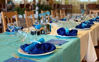 Plamena Palace - reštaurácia - letecký a autobusový zájazd CK Turancar - Bulharsko, Primorsko