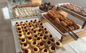 Plamena Palace - bufetové stoly - letecký a autobusový zájazd CK Turancar - Bulharsko, Primorsko