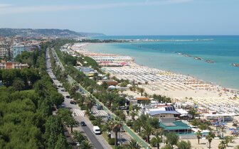 Rezidencia Seaside - pláž - zájazd vlastnou dopravou CK Turancar - Taliansko, Palmová riviéra, San Benedetto del Tronto