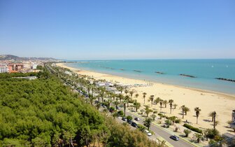 Rezidencia Seaside - pláž - zájazd vlastnou dopravou CK Turancar - Taliansko, Palmová riviéra, San Benedetto del Tronto