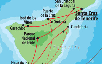 CK Turancar, Letecký poznávací zájazd, Španielsko, Tenerife - sopečný skvost Atlantiku, mapa CK Turancar, Letecký poznávací zájazd, Španielsko, Tenerife - sopečný skvost Atlantiku, mapa