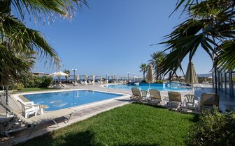 Hotel Hydramis Palace-bazén-letecký zájazd CK Turancar-Kréta-Kavros