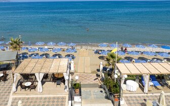 Hotel Hydramis Palace-pláž-letecký zájazd CK Turancar-Kréta-Kavros