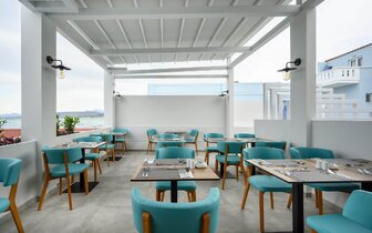 Hotel Mare Boutique - reštaurácia - letecký zájazd CK Turancar - Kréta, Georgioupolis Kournas
