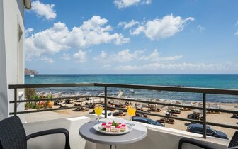 Hotel Mare Blue and suites - pláž - letecký zájazd CK Turancar - Kréta, Georgioupolis Kournas