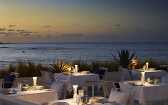 Hotel I resort - terasa reštaurácie - letecký zájazd CK Turancar - Kréta, Stalida