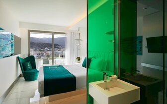 Hotel I resort - dvojlôžková izba s bočným výhľadom na more - letecký zájazd CK Turancar - Kréta, Stalida