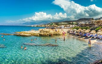 Hotel Porto Greco - pláž - letecký zájazd CK Turancar - Kréta, Hersonissos